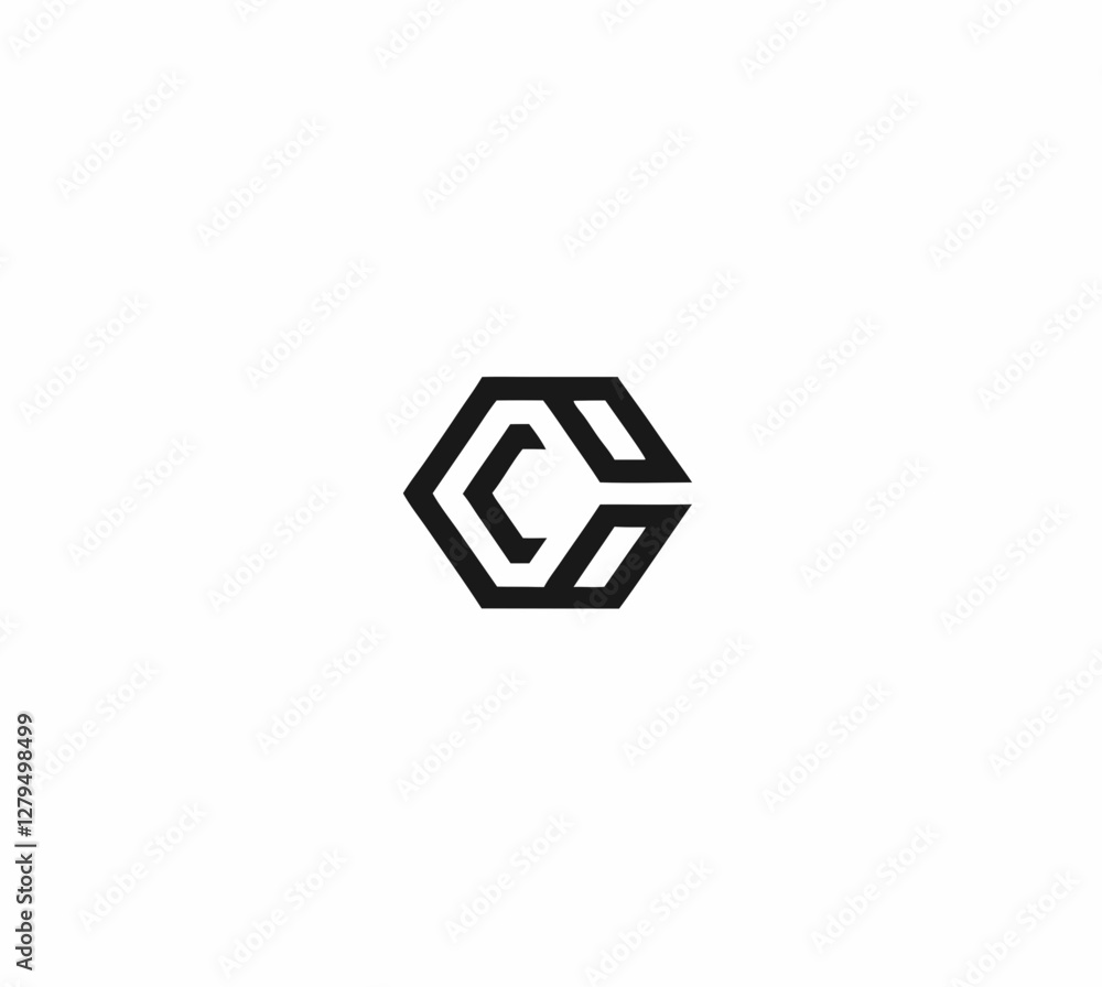 abstract minimalistic C latter logo abstract minimalistic C latter logo