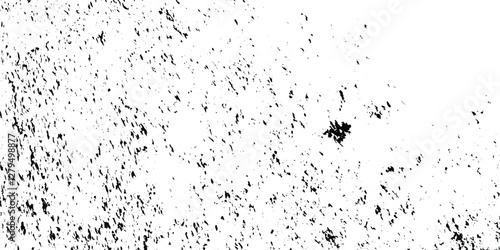 Abstract dusty grunge concrete wall dark weathered overly pattern black and white rough vintage distress background.