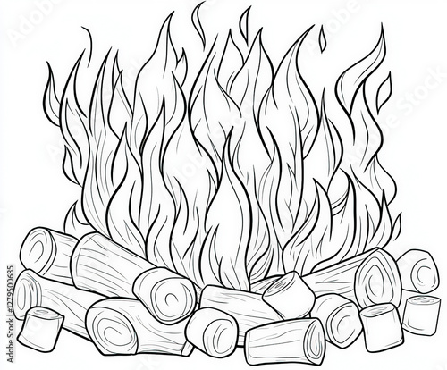 A cozy bonfire with friends...