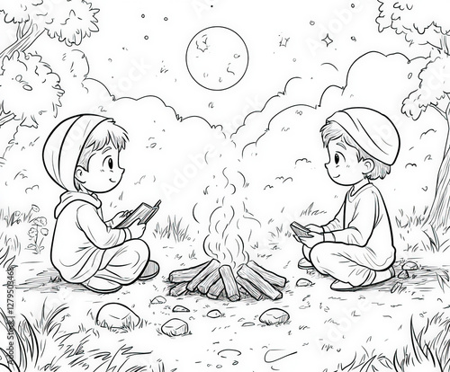 Children sharing stories ab...