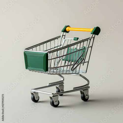 Supermarket Trolley Isolated
