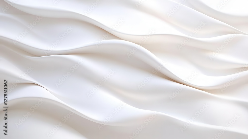 Fototapeta premium Blown sand particles create intricate wave patterns on a monochromatic 3D textured surface, with gentle negative space for text overlays to shine.