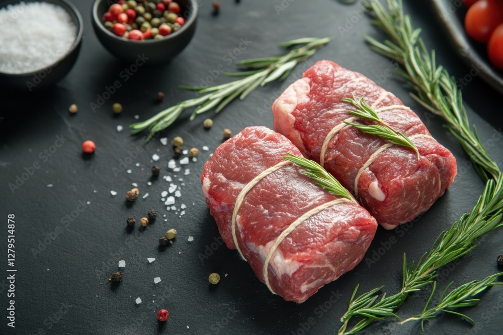 White Lamb Leg Steak. High-Quality Boneless Meat Isolated on White Background White Lamb Leg Steak. High-Quality Boneless Meat Isolated on White Background