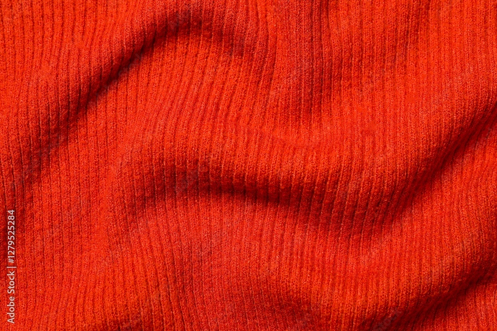 Orange fabric background, close up Orange fabric background, close up