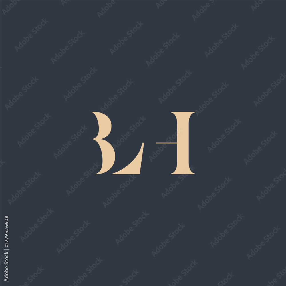 BLH abstract letter logo design. This logo is designed by three abstract letters. BLH abstract letter logo design. This logo is designed by three abstract letters.