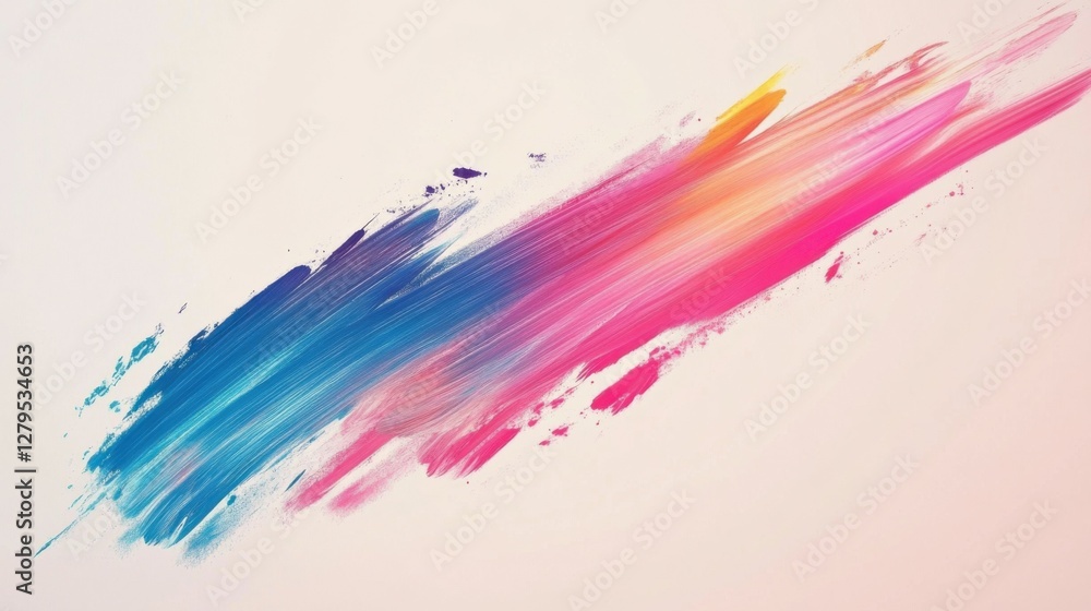 Colorful abstract brush stroke background Colorful abstract brush stroke background