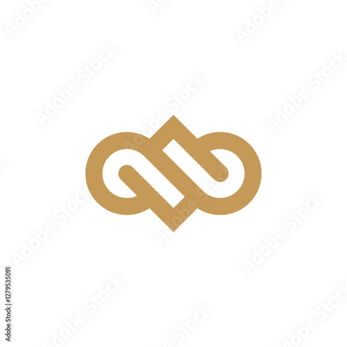 gold logo design with geometry