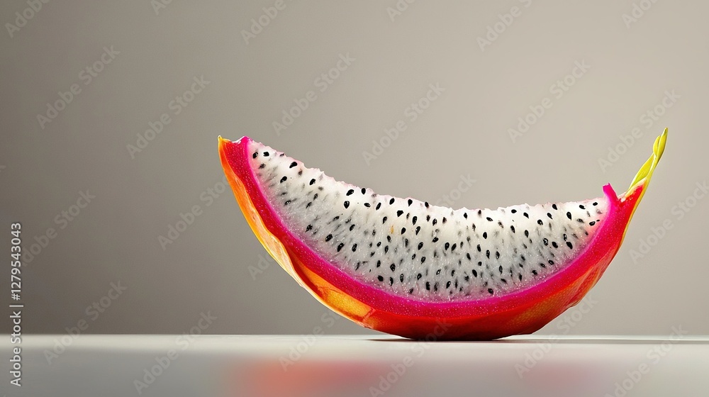 A watermelon slice sits atop a white table, accompanied by another watermelon piece A watermelon slice sits atop a white table, accompanied by another watermelon piece
