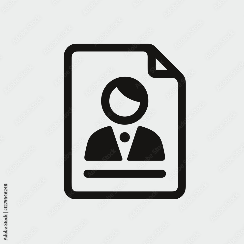 Profile silhouette illustration on plain background Profile silhouette illustration on plain background