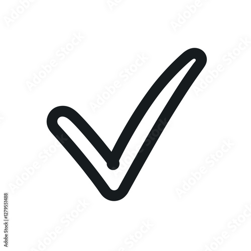 Checkmark icon on white background