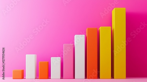 Free Download Business growth analysis creative studio infographic colorful environment close-up view visual representation - GFXLoad