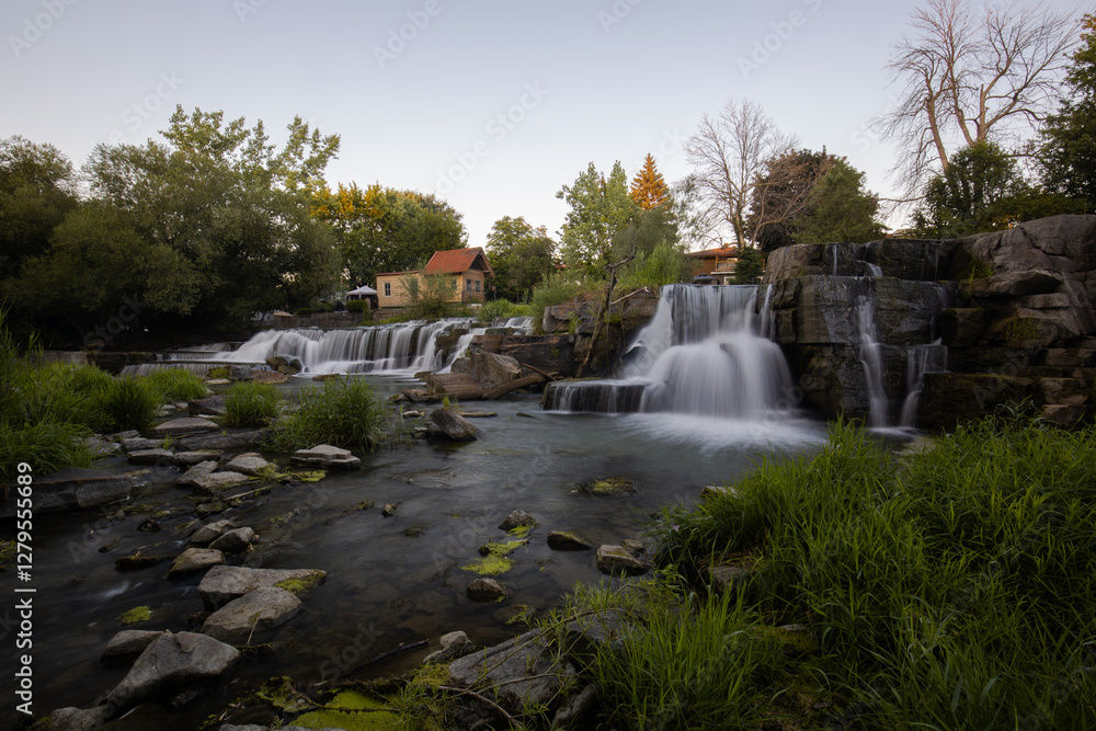 Obraz premium waterfall in the forest