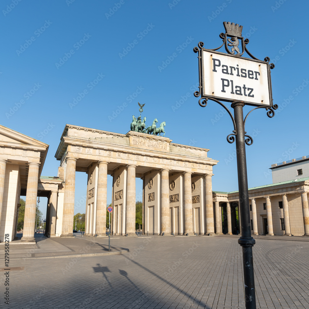 Brandenburg Gate at Pariser Platz Square in Berlin, Germany