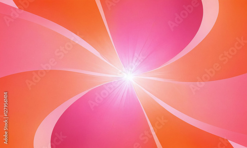 Abstract swirling patterns in vibrant colors with a bright light at the center