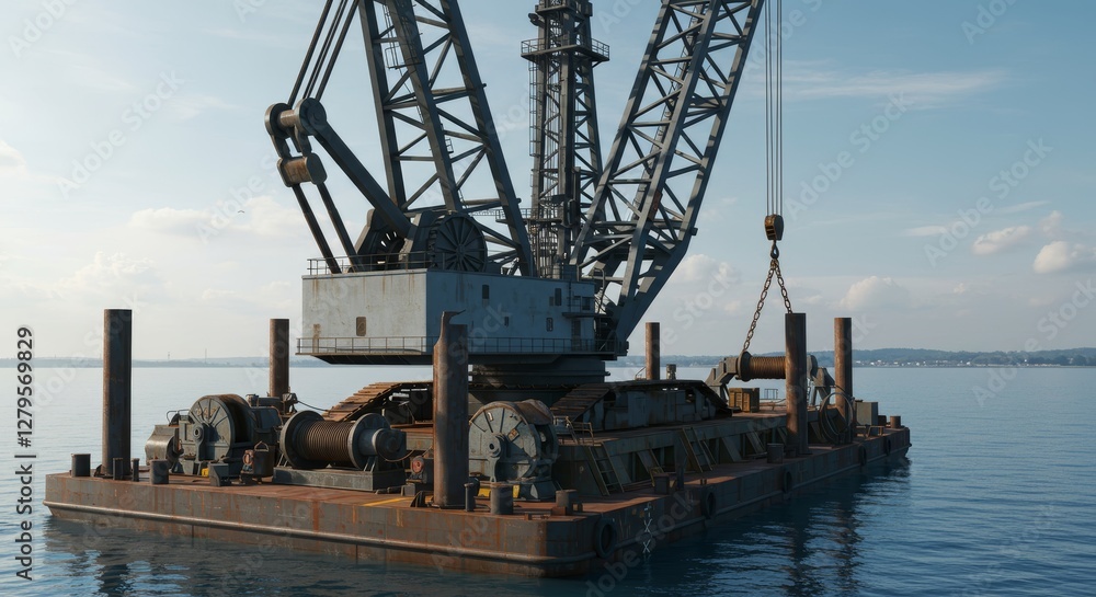 Floating Crane Barge System for Heavy Lift Operations in Marine Environment Floating Crane Barge System for Heavy Lift Operations in Marine Environment