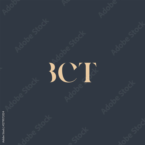 BCT abstract letter logo design. This logo is designed by three abstract letters.