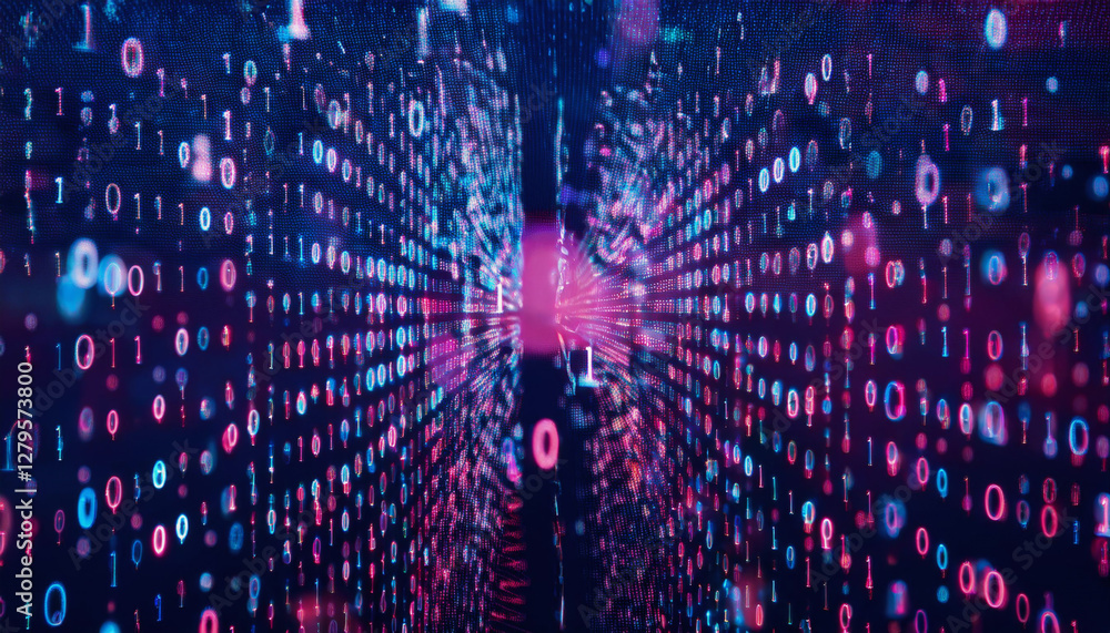 Fototapeta premium デジタル空間のイメージ