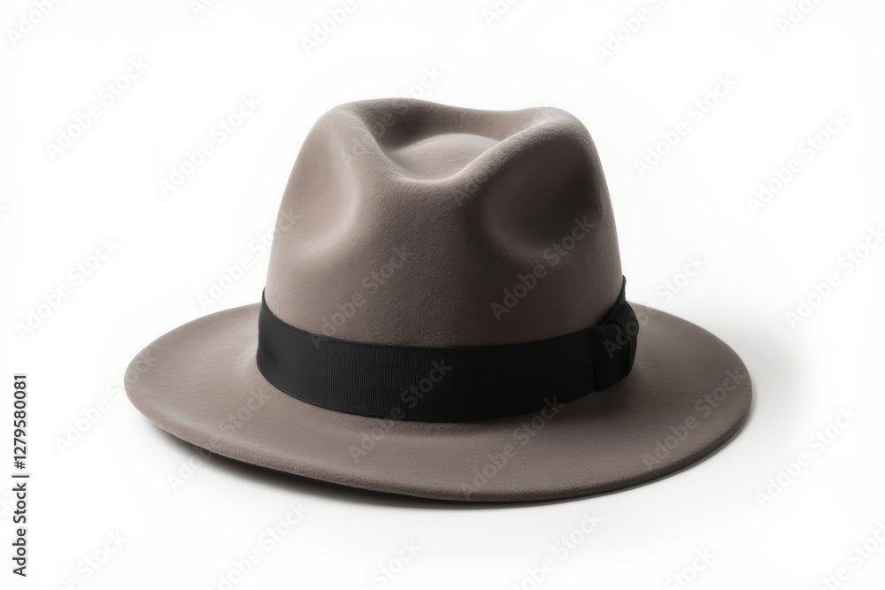 Wide-Brimmed Hat isolated on pure white background, studio shot Wide-Brimmed Hat isolated on pure white background, studio shot
