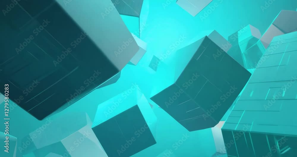 Futuristic Floating Cubes in Digital Space Abstract 3D Blockchain and Technology Animation
Futuristic Floating Cubes in Digital Space Abstract 3D Blockchain and Technology Animation
