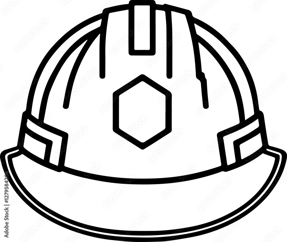Construction hat silhouette icon Construction hat silhouette icon