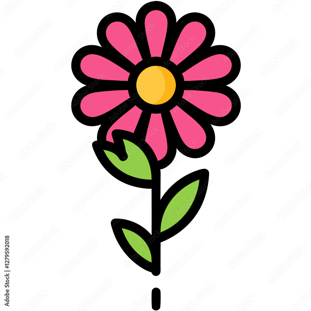 vector illustration of a flower vector illustration of a flower