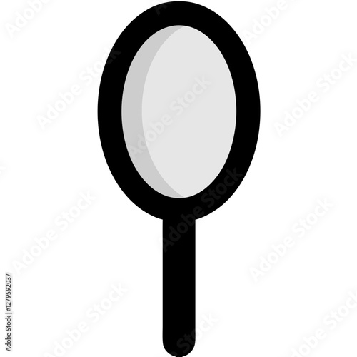 magnifying glass isolated on white  vector illustration