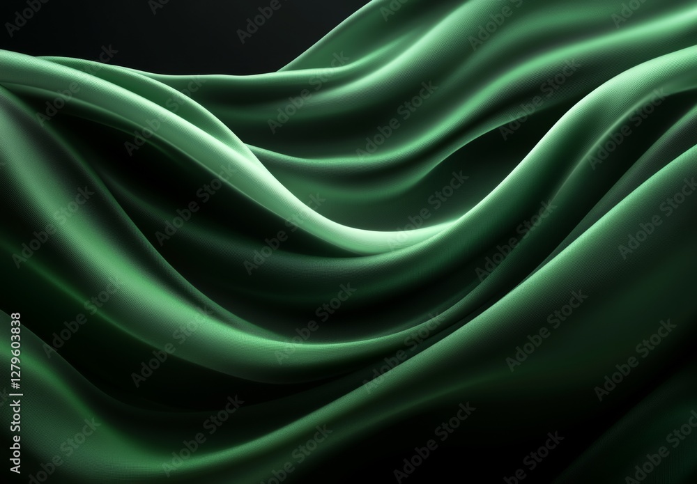 Fototapeta premium An artistic pattern set against a rough, dark green gradient backdrop