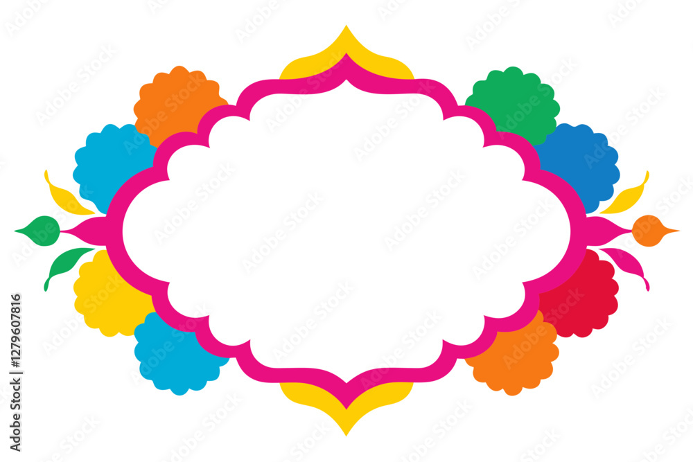 abstract flower frame abstract flower frame