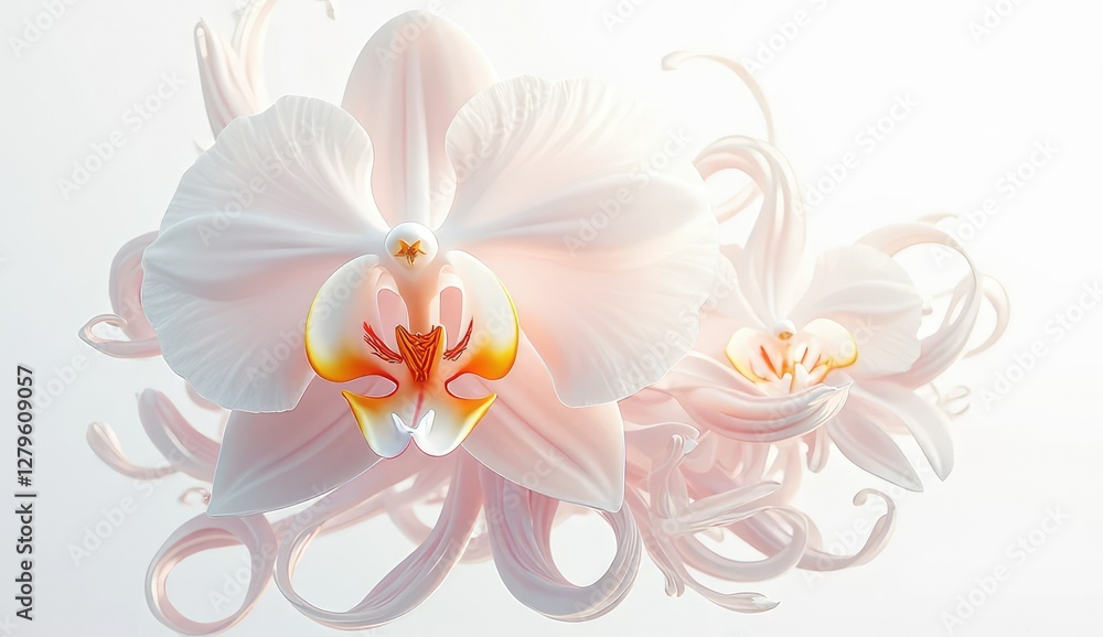 Obraz premium serene white orchid design for decor