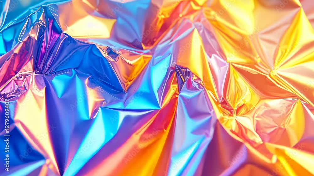 Iridescent abstract waves flowing with vibrant color transitions Iridescent abstract waves flowing with vibrant color transitions