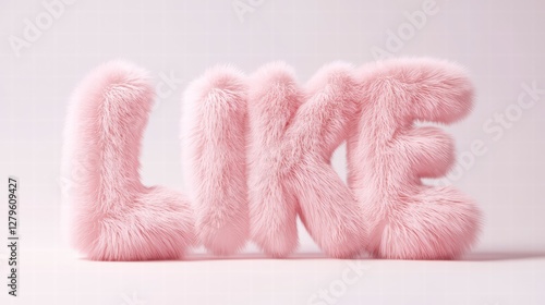 Love in Fur:  A delicate display of the word 