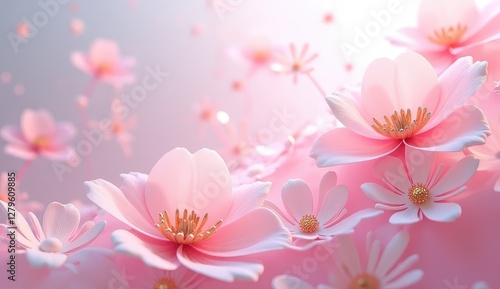 luxury invitation background with floral elements