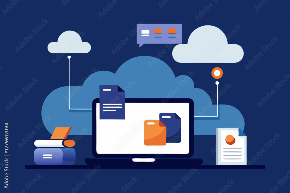 cloud computing concept vector illustration cloud computing concept vector illustration