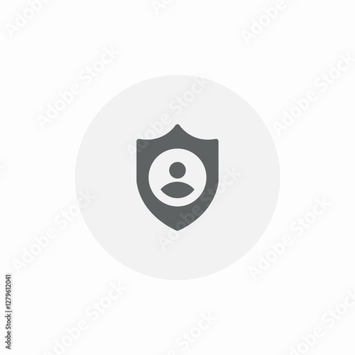 account secure shield icon sign vector