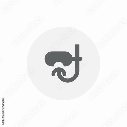 diving set icon sign vector