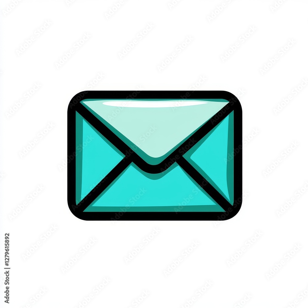 Email icon. Modern email icon. Modern email icon. Illustration of a paper letter icon on an isolated white background Email icon. Modern email icon. Modern email icon. Illustration of a paper letter icon on an isolated white background