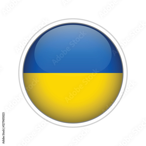Free Download Ukraine Flag Sphere Vector - GFXLoad