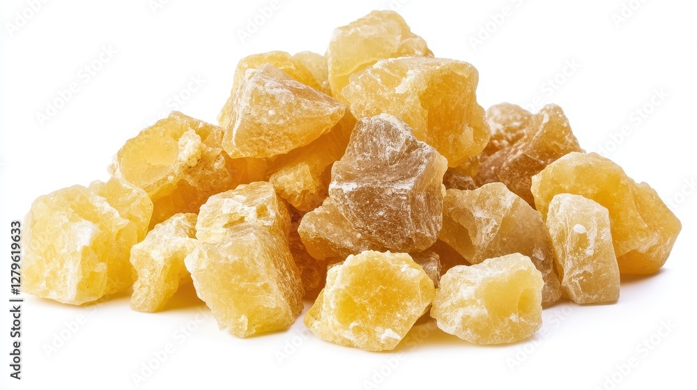 Yellow and brown resin chunks are displayed, showcasing their natural beauty and texture Yellow and brown resin chunks are displayed, showcasing their natural beauty and texture