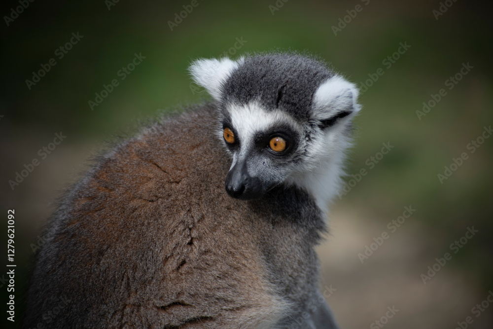 Naklejka premium The Ring-Tailed Lemur (Lemur catta).