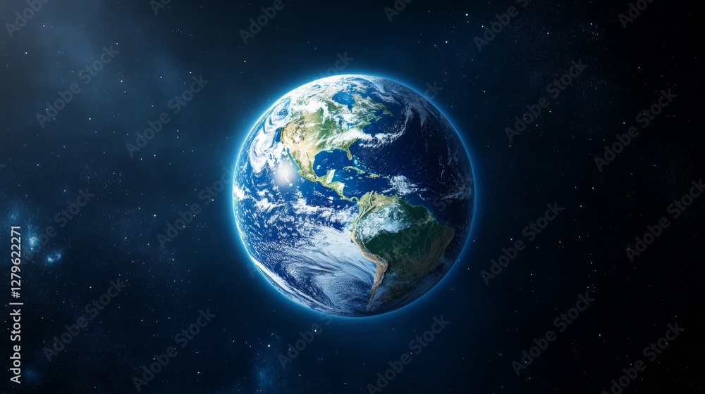 Obraz premium An international network uniting the world via technological and communicative means