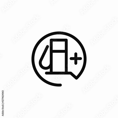 gas station icon sign vector