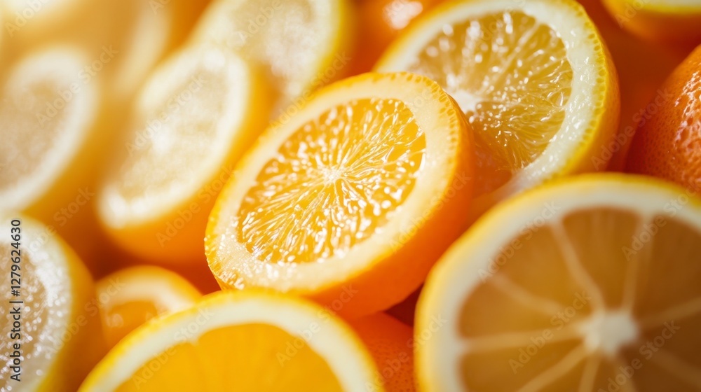 Vibrant Citrus Slices: A Burst of Freshness & Healthy Food Concept Vibrant Citrus Slices: A Burst of Freshness & Healthy Food Concept