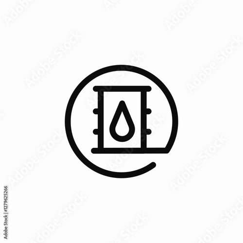 oil barrel icon sign vector