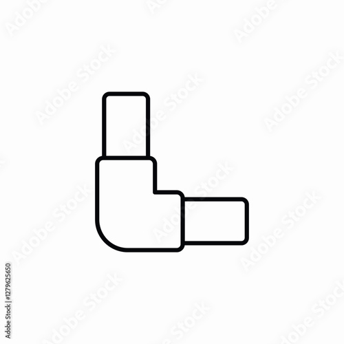 pipe connection icon sign vector