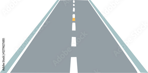 route à deux voies vides