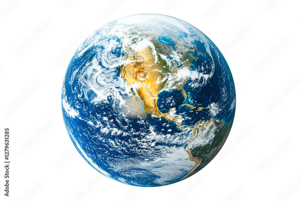 Earth from space, focusing on North America Earth from space, focusing on North America