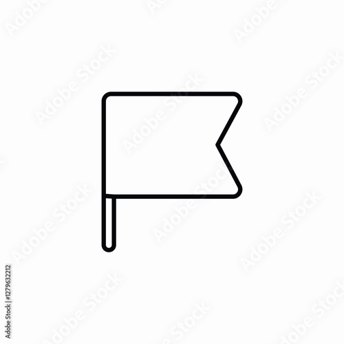 flagged content icon sign vector