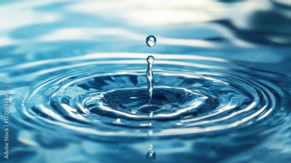 Water Droplet Impact Creates Ripples: Purity and Motion Water Droplet Impact Creates Ripples: Purity and Motion