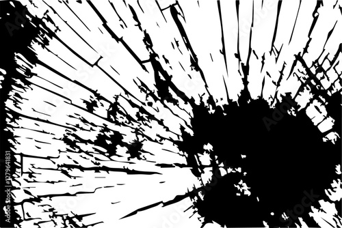 tronco, fotografia en negativo vector, textura y claridad.