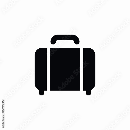 suitcase trip icon sign vector